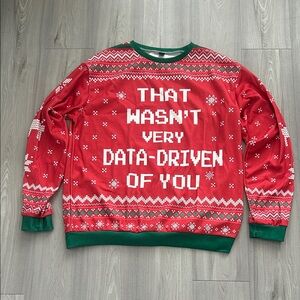 Red and Green Nerdy Sweater